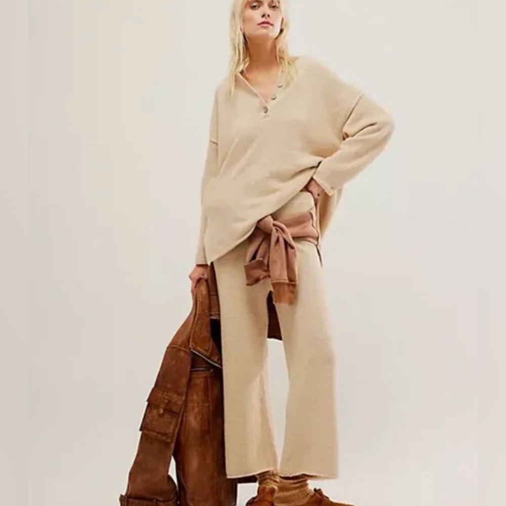 Free People Hailee Sweater Set au lait Small - Picture 3 of 6